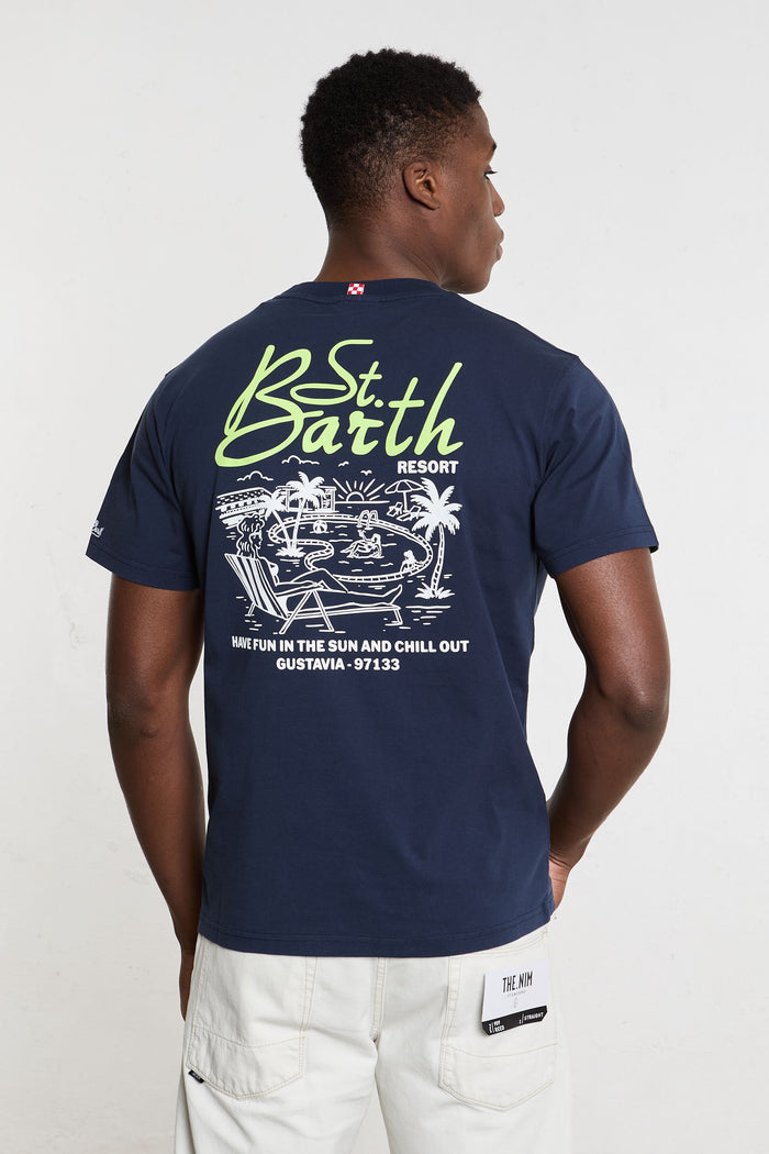 saint barth t shirt stampa resort girocollo cotone colore 8521