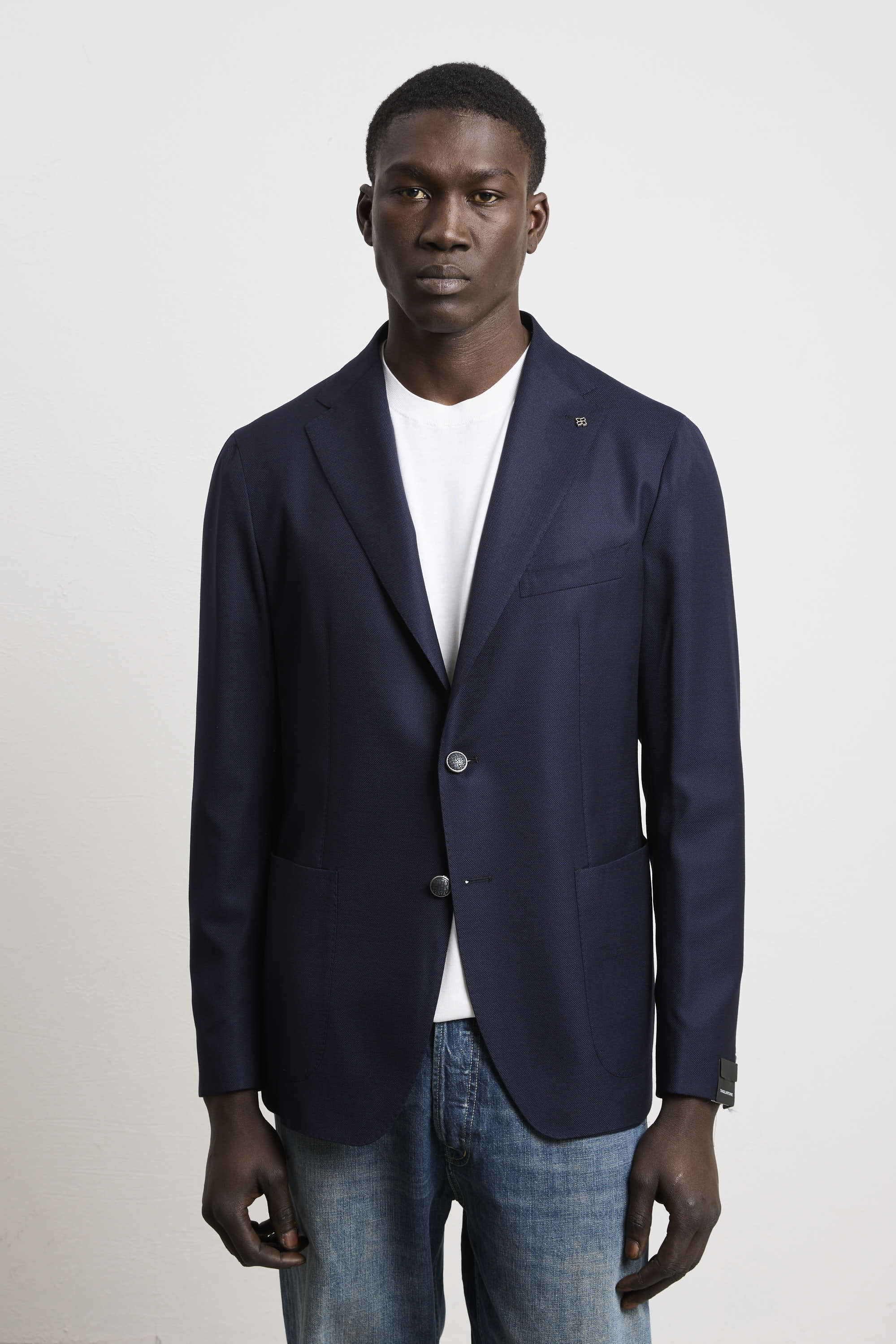 Tagliatore 3557 Blue Woven Jacket Tagliatore man