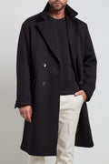 Reworked 2535 Cappotto nero doppiopetto
