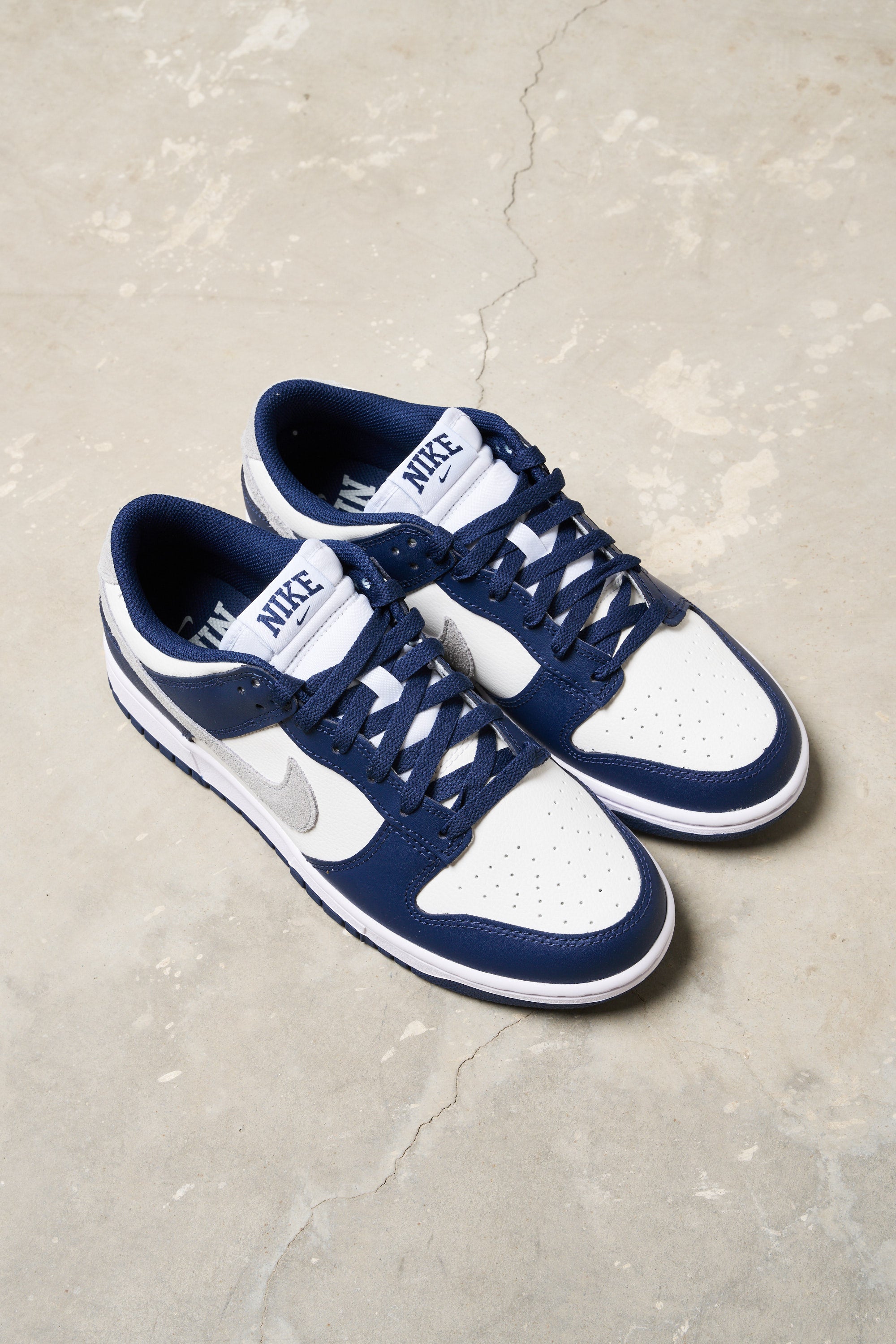 Nike Sneakers Dunk Low Midnight Navy Leather 7803