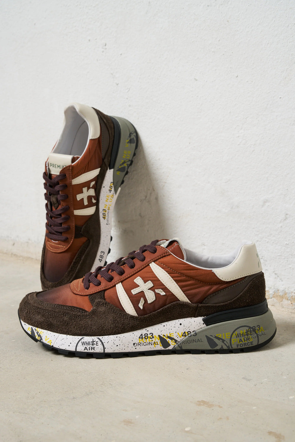 Premiata Landeck Leather Sneakers Online