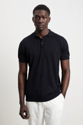 Hamaki-Ho 3190 Polo manica corta in maglina blu