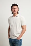 Reworked 3444 Polo derby in maglina manica corta stucco