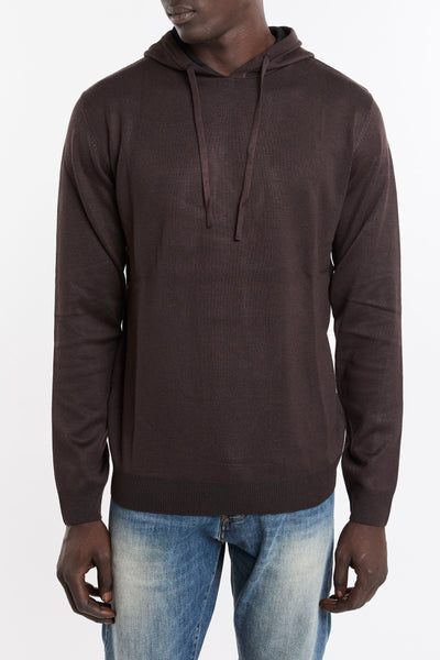Hamaki-Ho 4304 Maglia con cappuccio marrone