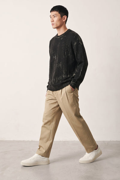Arovescio 4033 Maglione reversibile nero