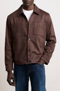 Officina 36 - 3340 Dark brown Alcantara jacket