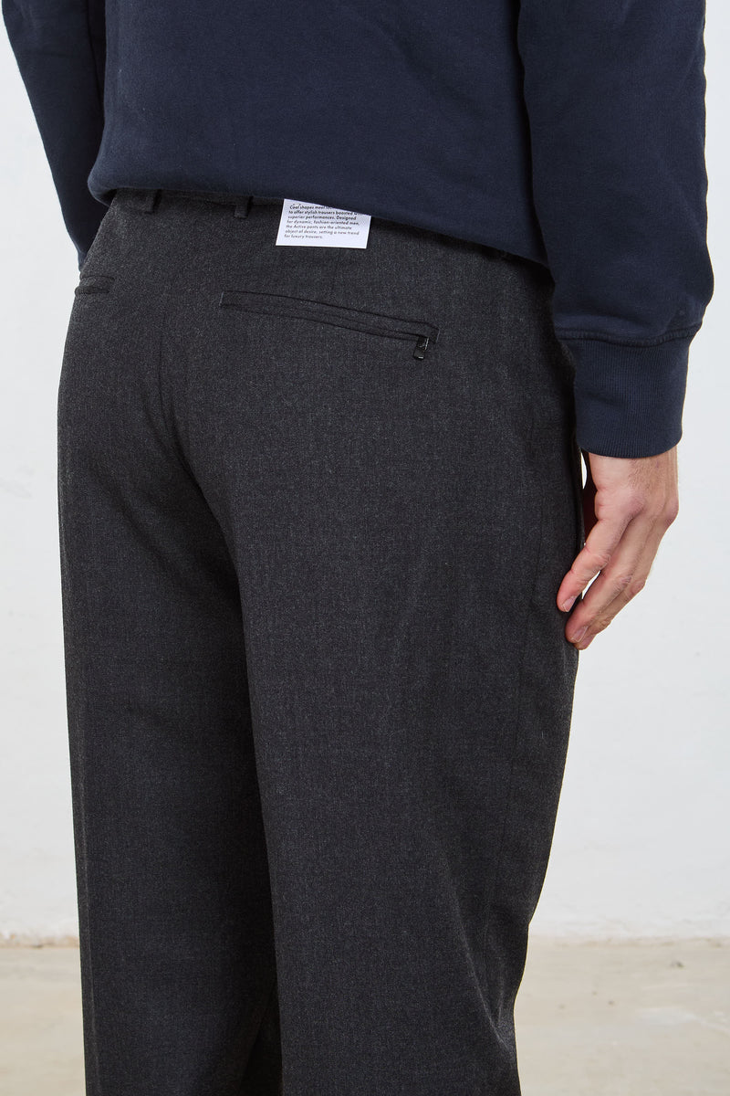 pt torino pantalone active misto lana colore antracite 7950