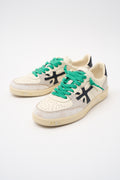Premiata 4467 Sneakers Bskt Clay cream and green