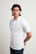 Reworked 3469 Polo manica corta bianca