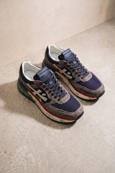 Premiata 4466 Sneakers Mick blu e grigia