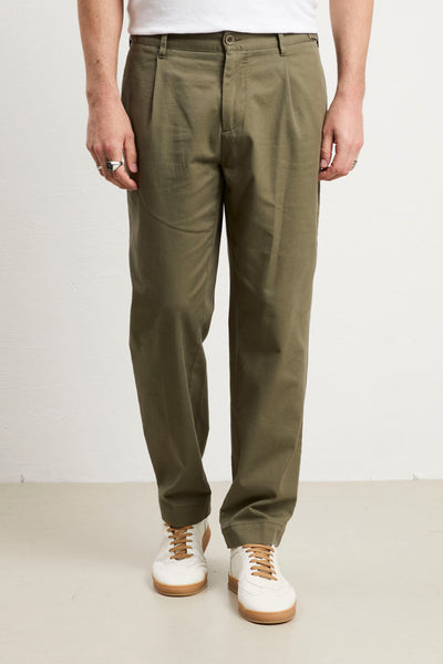 Reworked 3404 Pantalone canvas verde