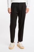 OutFit 4445 Black trousers with French pleats
