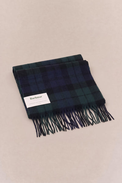 Barbour 4088 Sciarpa in tartan blu