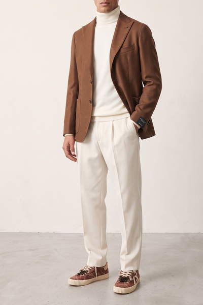 Tagliatore 4585 Brown Panama Jacket