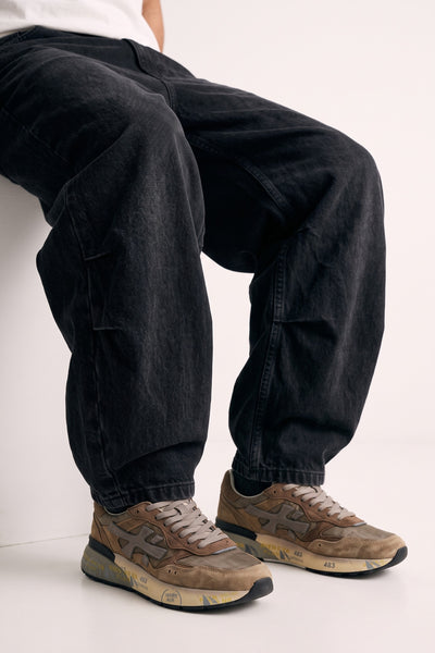 Premiata 4484 Mick sneakers in washed dove grey