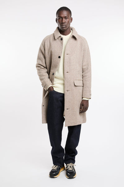 Sebago 4550 Cappotto spina di pesce marrone chiaro