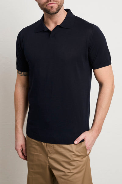Kangra 3206 Blue Short Sleeve Jersey Polo Shirt