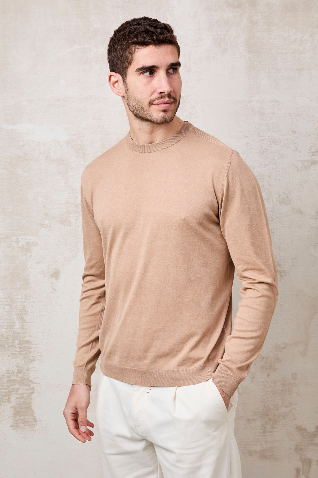 OutFit 1549 Maglia in seta beige