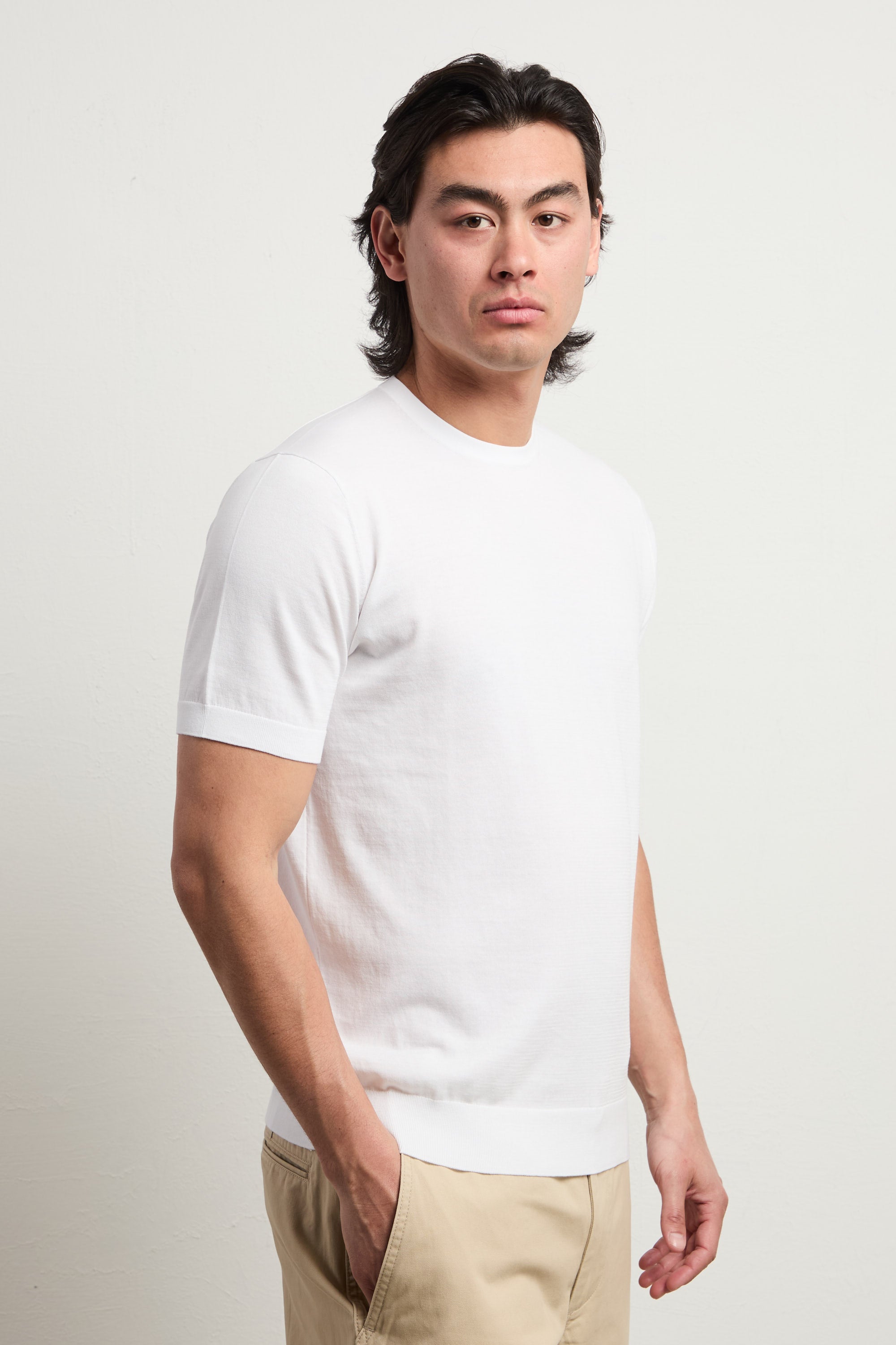Reworked 3461 white jersey T-shirt Reworked man