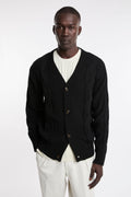 OutFit 4429 Black Cable Knit Cardigan