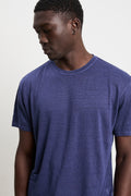 Keeling 3235 T-shirt in lino blu