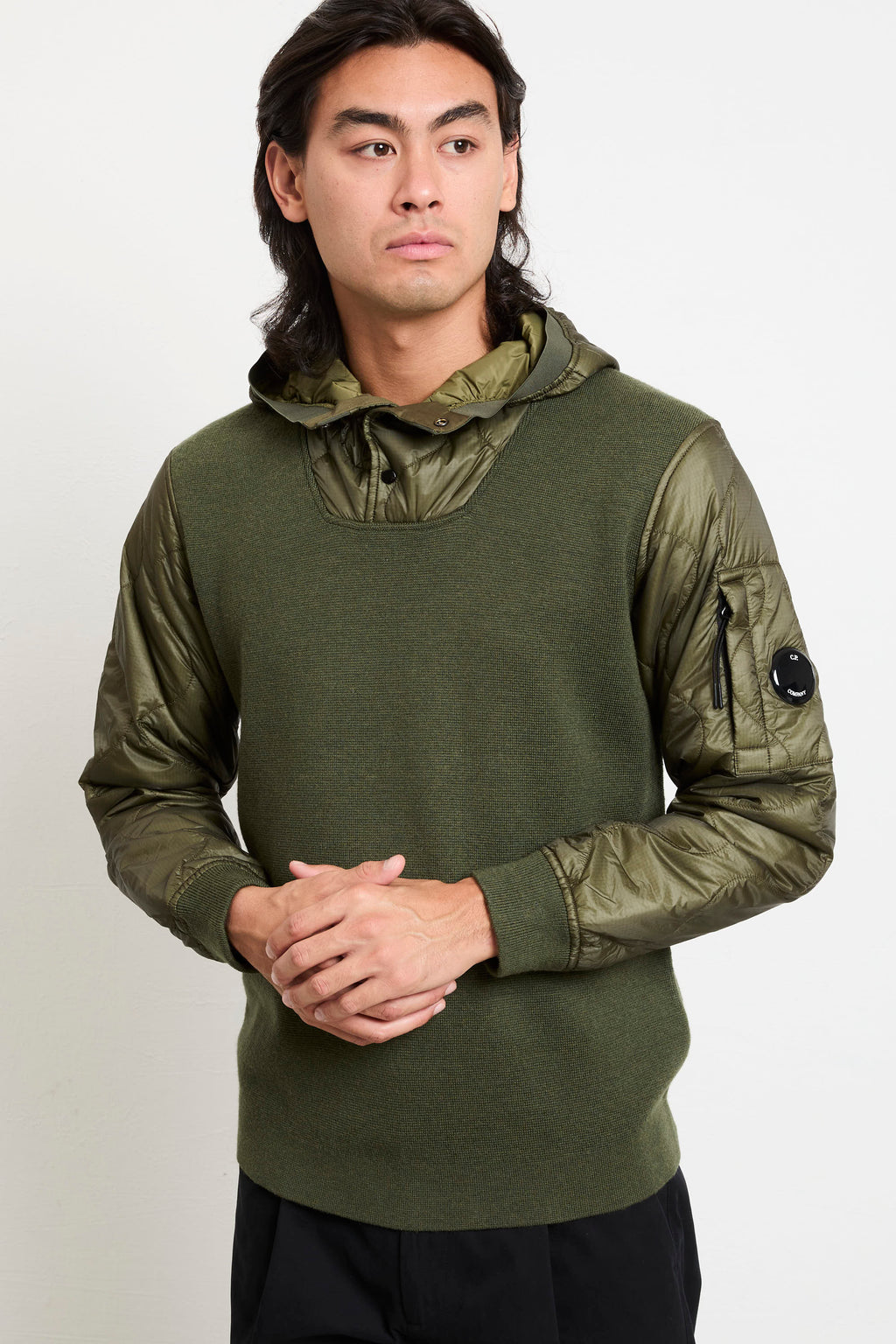 CP Company 2062 Maglia verde cappuccio