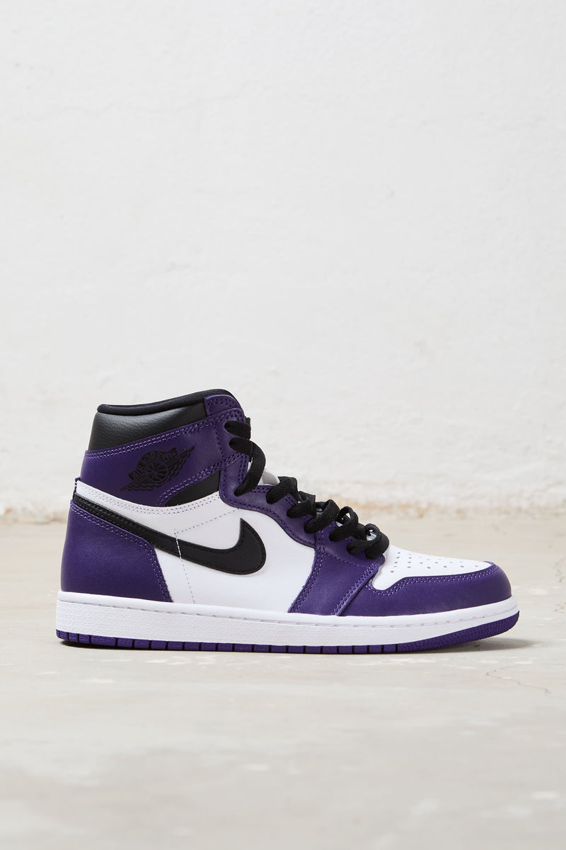 nike jordan 1 high court purple pelle colore viola bianco 7850
