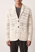 Atomo 4021 Ivory Open-Knit Blazer
