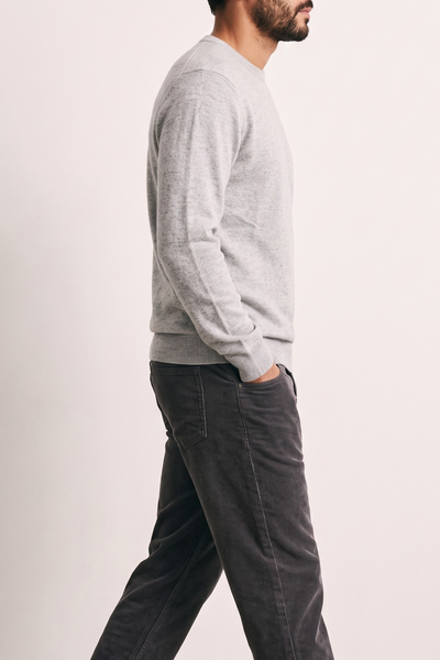Philippe Laurientè 4618 Maglione in cashmere grigio mélange