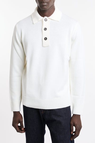 Kangra 4337 Maglione polo panna