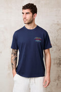 Saint Barth 1455 T-Shirt blu Brillo