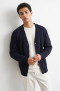 OutFit 4428 Blue Cable Knit Cardigan