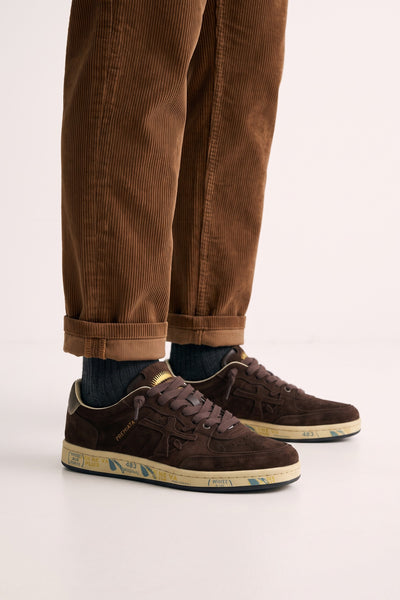 Premiata 4474 Bskt Clay brown suede sneakers