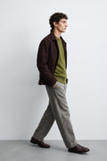 Roy Roger's 4527 Maglione soft crew neck army green
