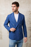 Reveres 1637 Giacca Gessata bluette
