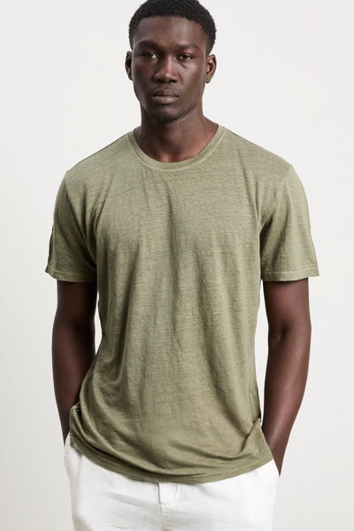 Keeling 3236 Green Linen T-shirt