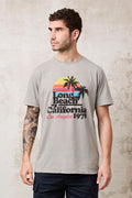 Bowery Nyc 1412 T-Shirt Long Beach grigia