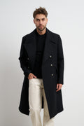 Reworked 2494 Cappotto nero doppiopetto