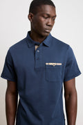 Barbour 3086 Polo manica corta blu
