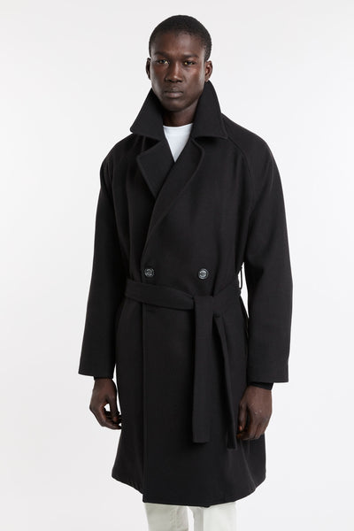 Marco Nils 4648 Cappotto doppio petto nero