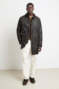 Barbour 2182 Giubbotto Wax Mac marrone