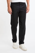 Cruna 4175 Pantalone Mid Town nero in lana