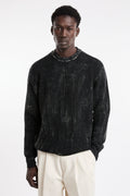 Arovescio 4035 Maglione a costa inglese reversibile nero