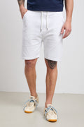 Hamaki-Ho 3171 Bermuda in felpa bianco