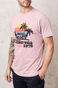 Bowery Nyc 1413 T-Shirt Long Beach rosa