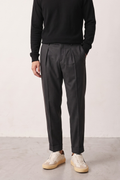 OutFit 4442 Pantalone grigio mélange in viscosa invernale