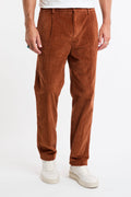 Cruna 4182 Pantalone Belleville in velluto a coste ruggine