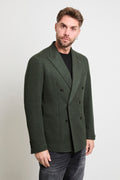 Tagliatore 2657 Giacca verde Doppiopetto a coste