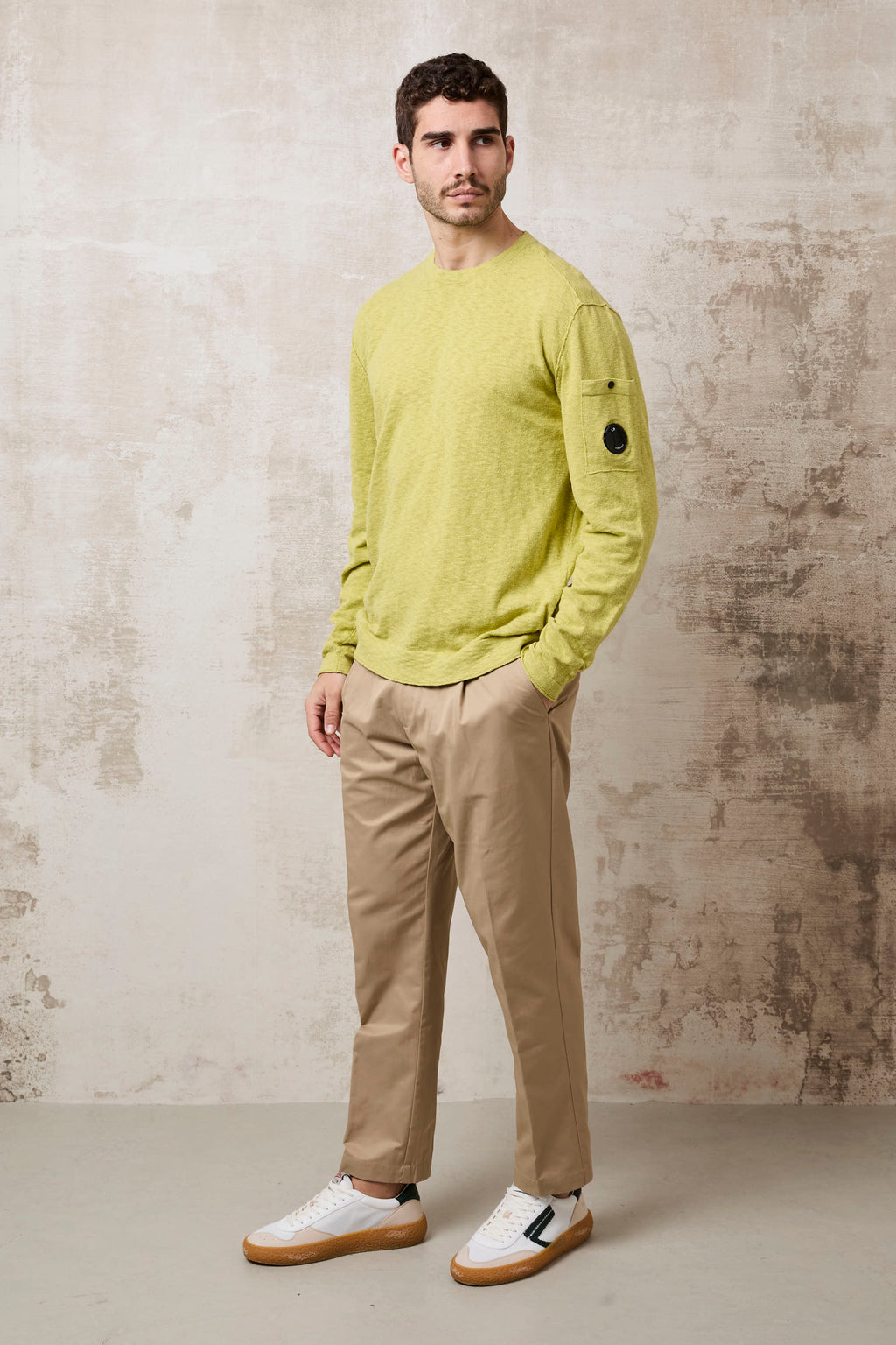 CP Company 1165 Maglia girocollo verde fluo