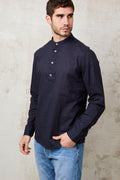 Hamaki-Ho 1722 Camicia Serafino blu